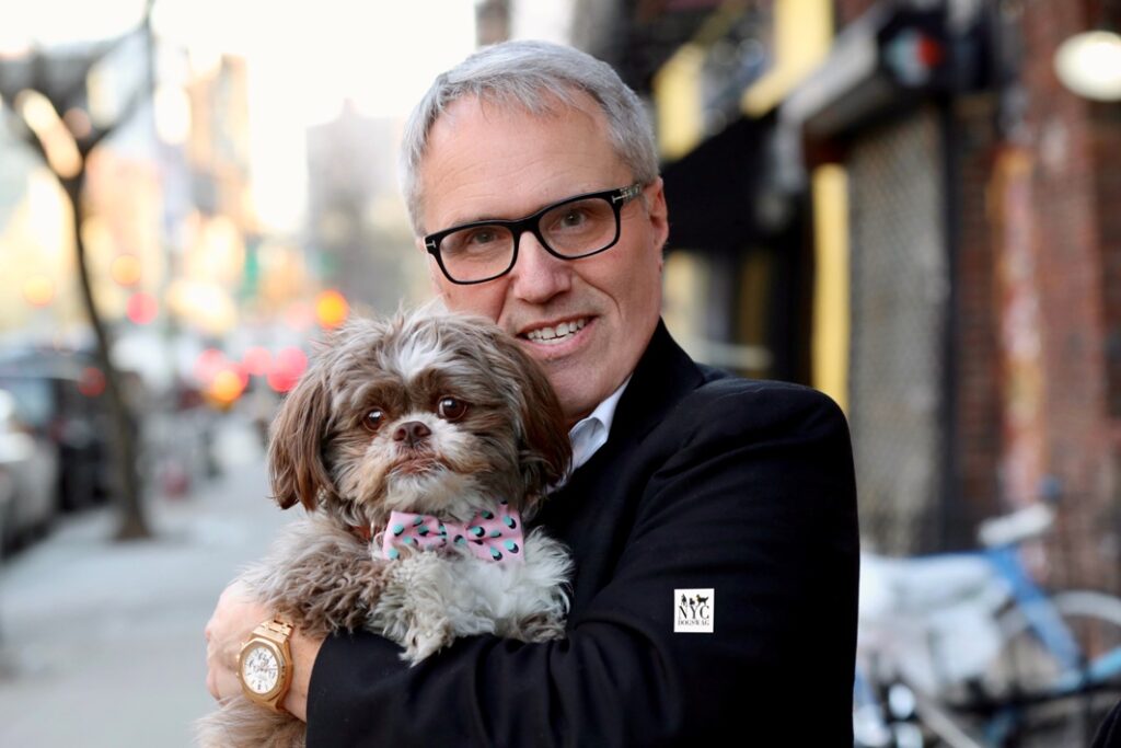 Todd B. Richter with puppy